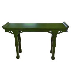 Chinese Green Altar Table