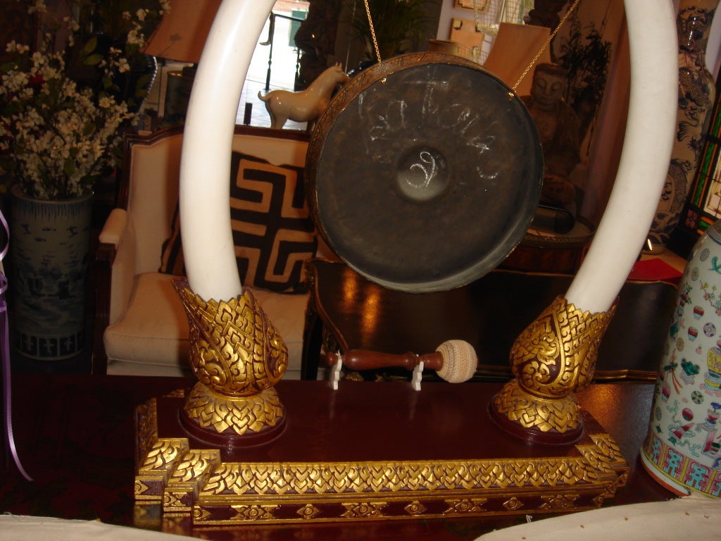 Ivory Gong On Stand 1