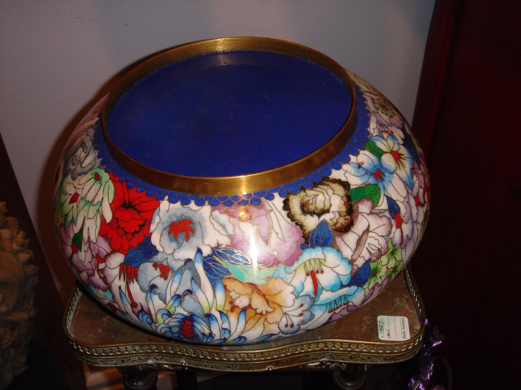 cloisonne bowl with lid