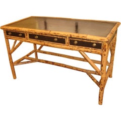 English Victorian Bamboo Desk