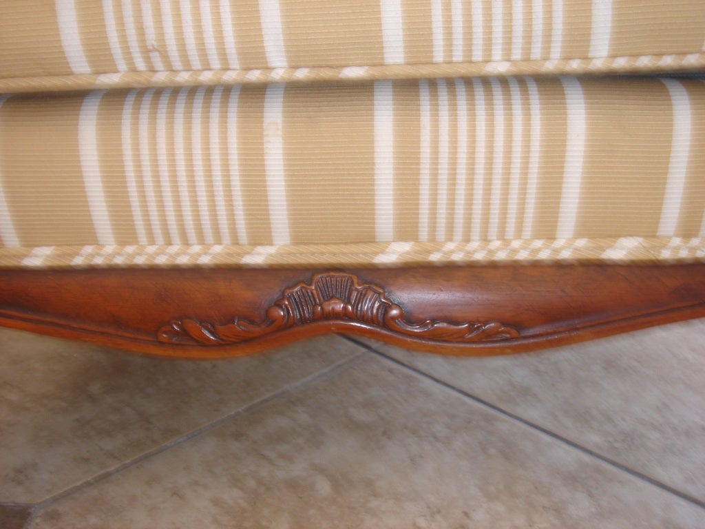 Mahogany British Colonial Double Cane Sofa