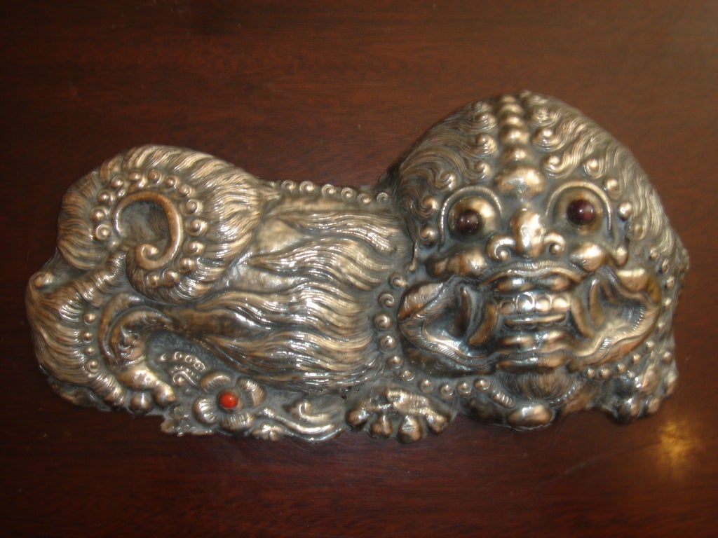 Silver Cat/Foo Dog from King of Bali