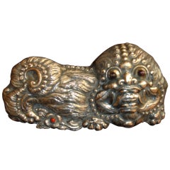 Silver Cat/Foo Dog from King of Bali