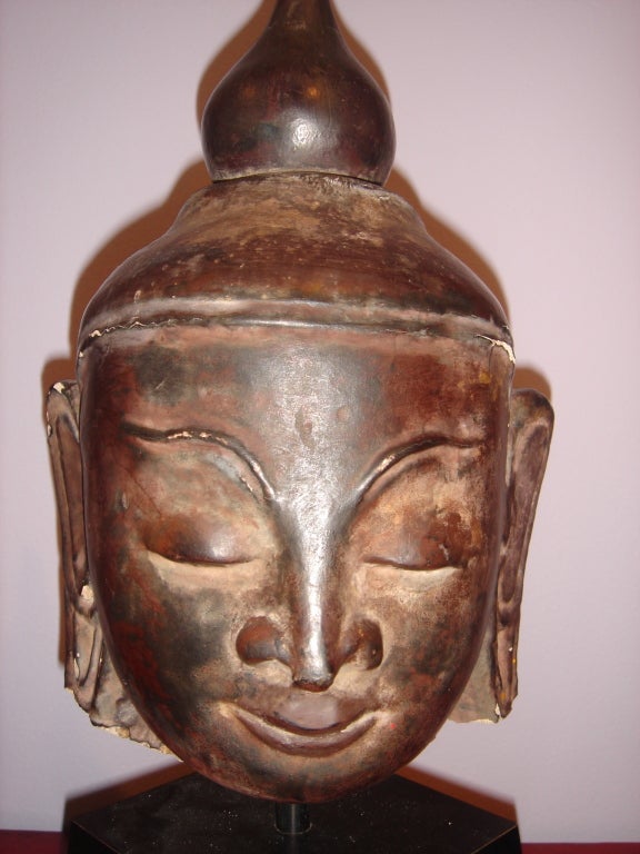 Burmese 17th Century Buddha Head 1