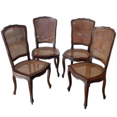 Set of 4 French Dining Chairs Antique Set of 4 French Dining Chairs