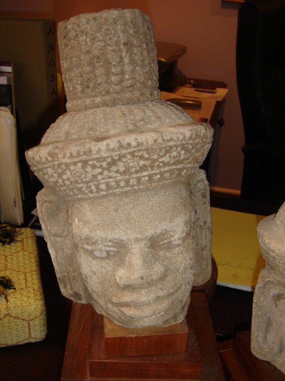Collection of Cambodian Buddha Heads
