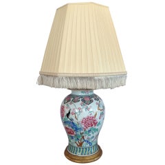 Large Chinese Porcelain Jar Lamp