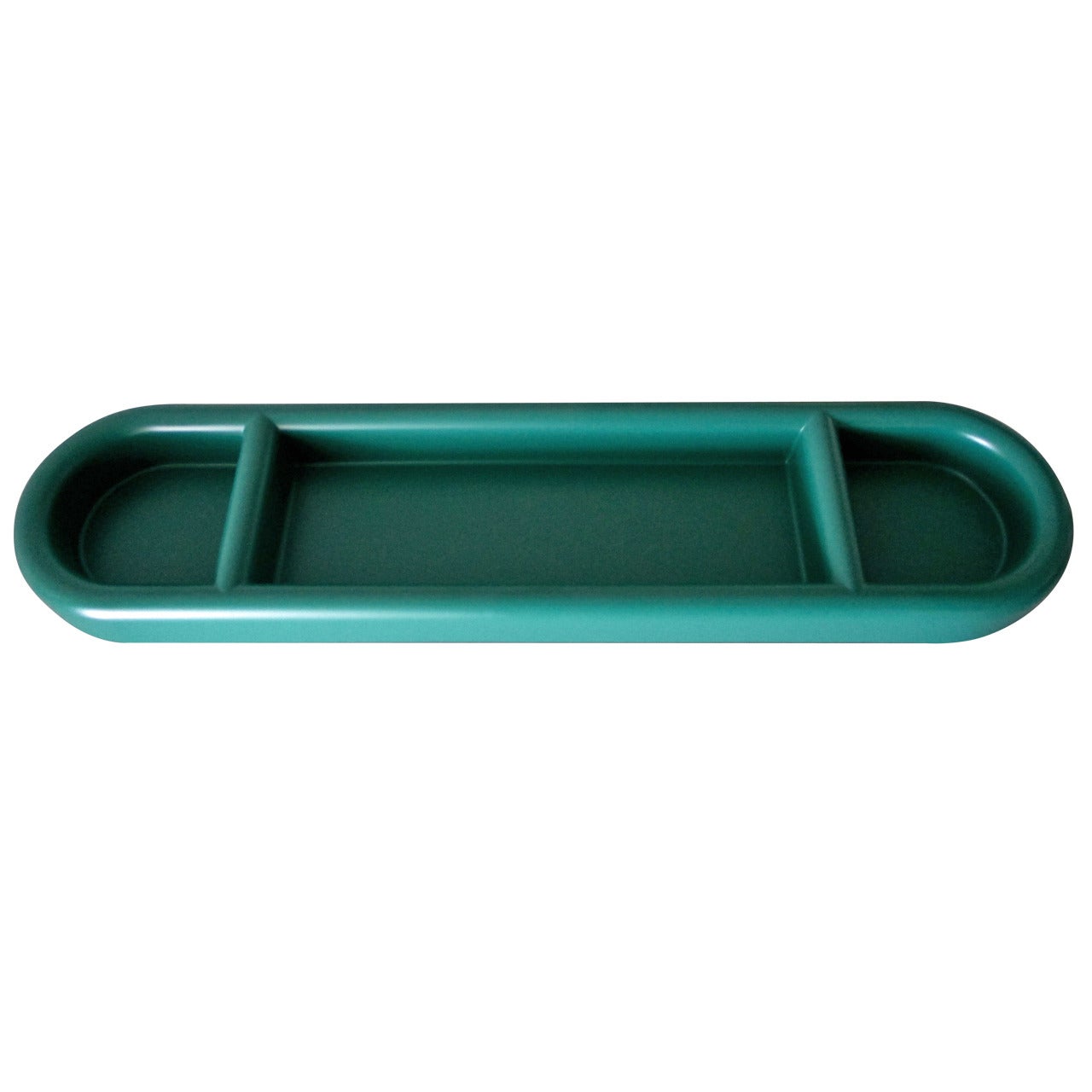 Desk Tray "Silene" Big Green by Ettore Sottsass