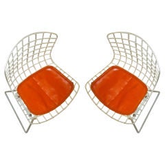 PAIR SMALLEST CHILD'S CHAIRS BY HARRY BERTOIA