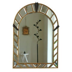 PALLADIUM MIRROR GOLD LEAFED W/BEVELED GLASS