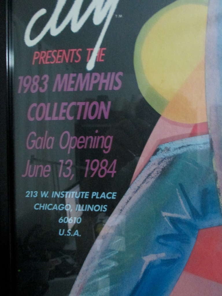 MEMPHIS MILANO EXPOSITION POSTER for CITY, CHICAGO, ILL.  (1984)