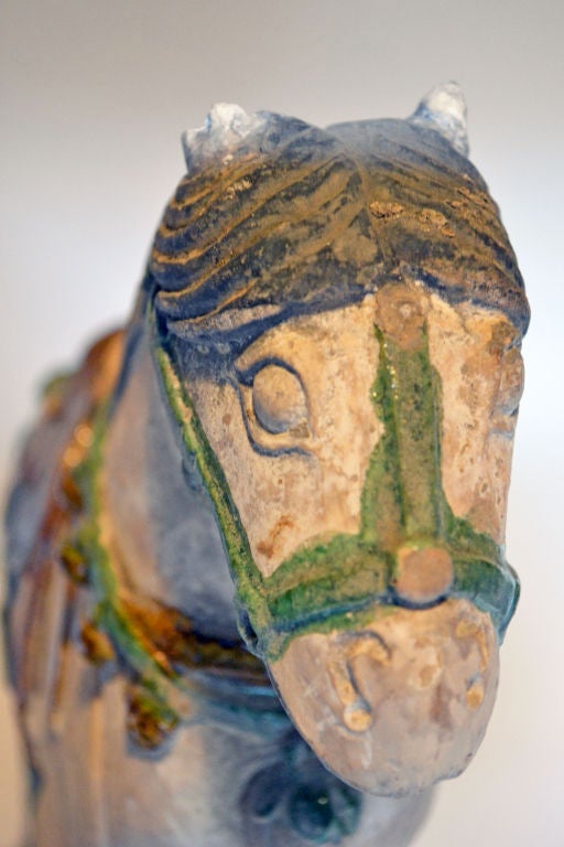 Ming Dynasty Horse on Plinth For Sale 1