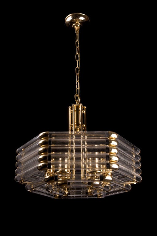Glass Tubes Chandelier