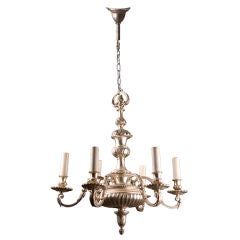 Silvered bronze chandelier