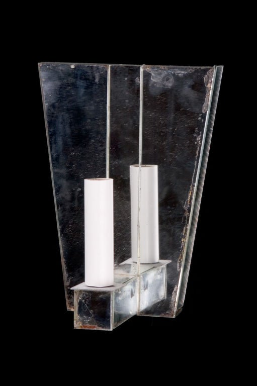 Mirrored sconces