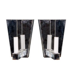 Mirrored sconces