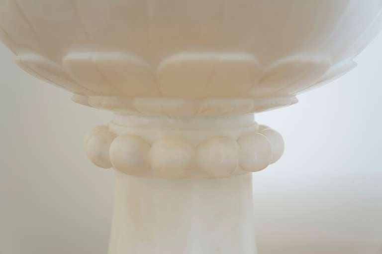 Monumental Italian Alabaster Lamp 1