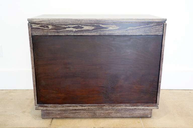 Cerused Oak Two Door Cabinet 5