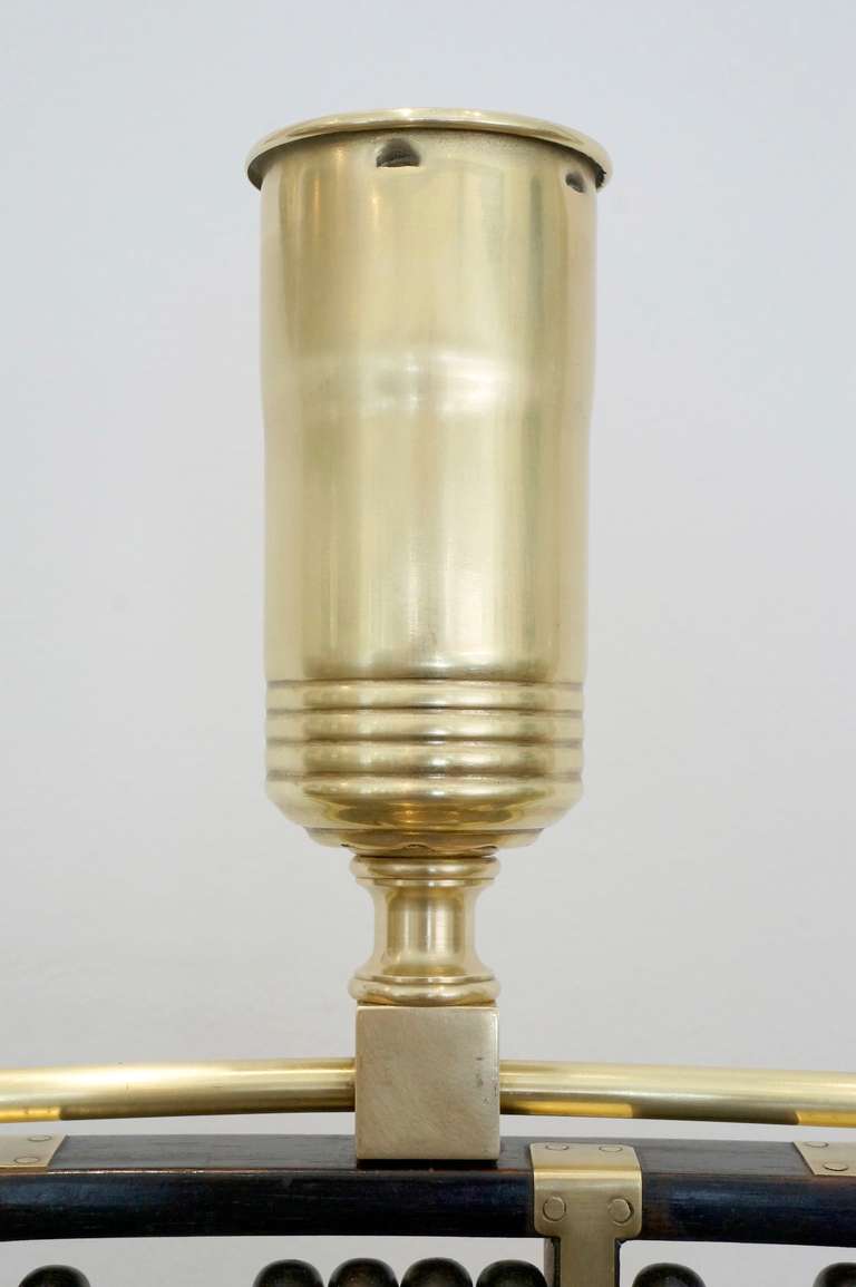 Brass Abacus Table Lamp