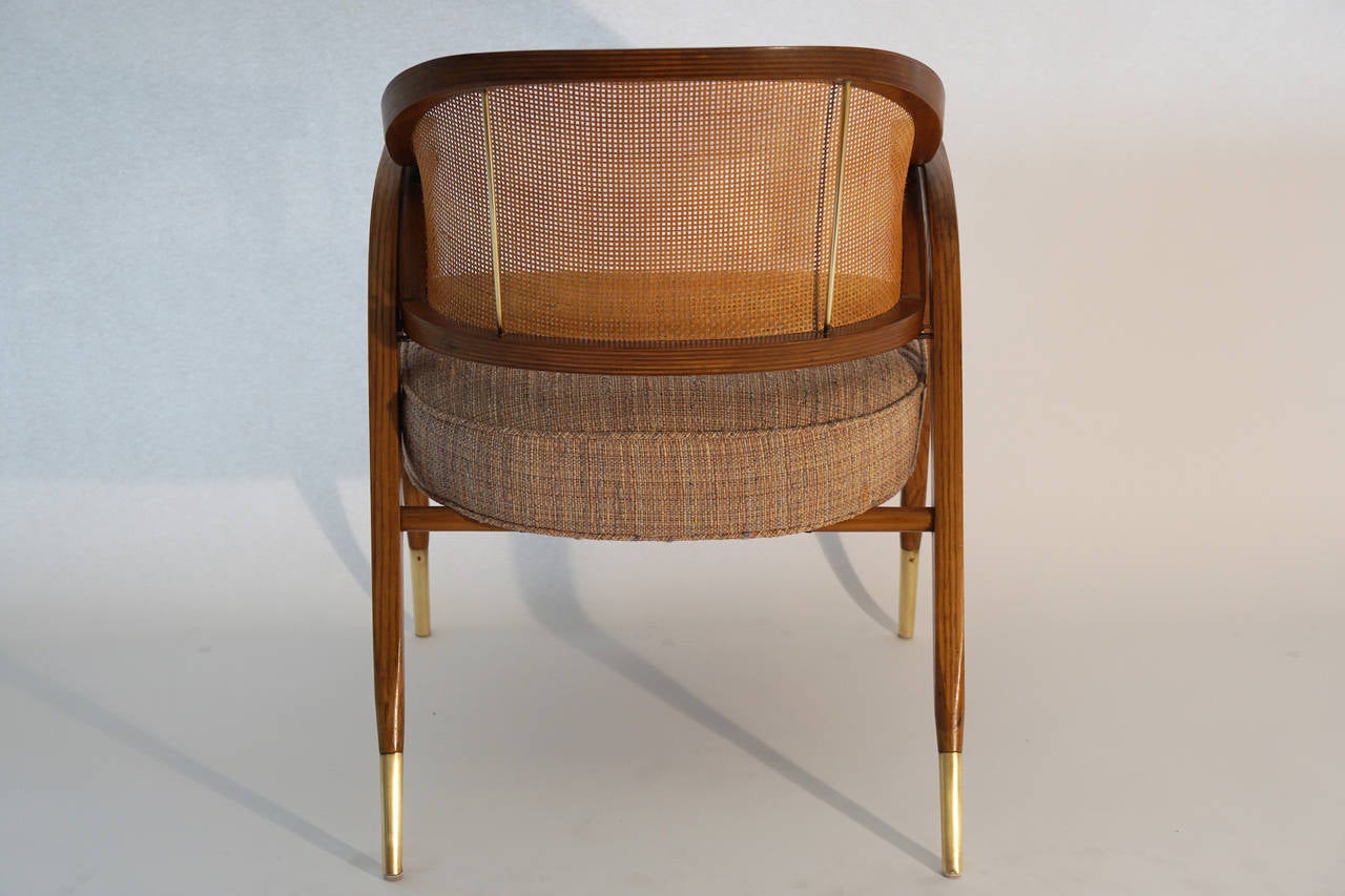 Mid-Century Modern Pair of Edward Wormley Chairs # 5480 For Dunbar