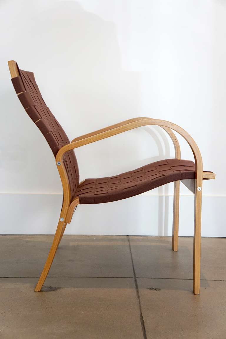 Swedish Bruno Mathsson Bentwood Chair For Sale