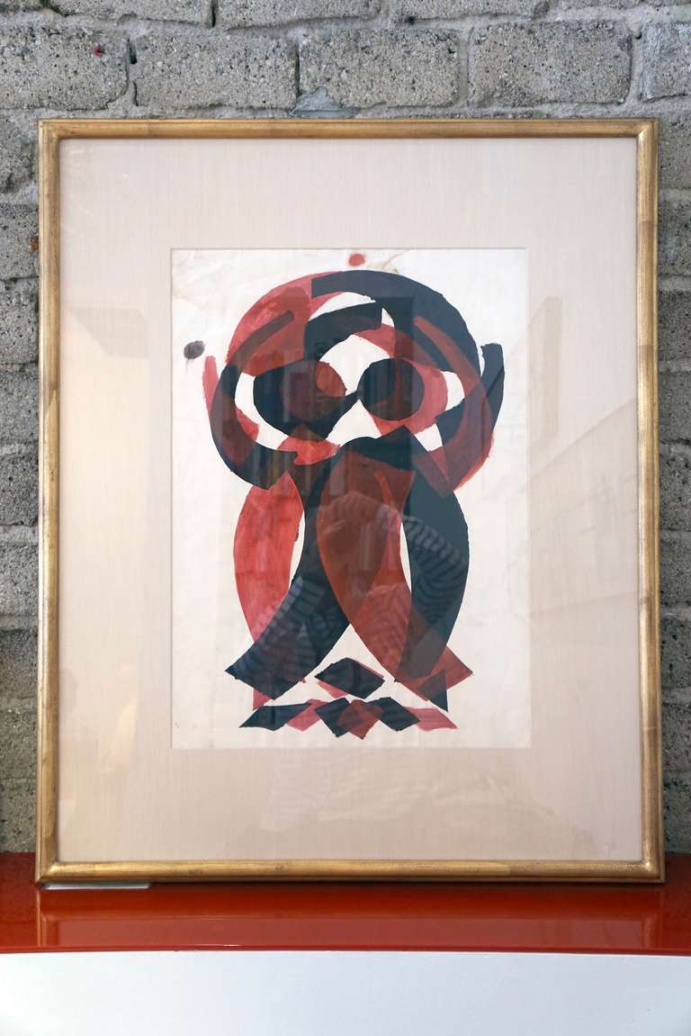 Irving Lehman Modernist Original Work on Paper