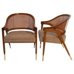 Pair of Edward Wormley Chairs # 5480 For Dunbar