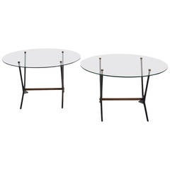 Retro Pair of Angelo Ostuni Side Tables