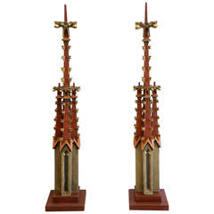 Antique Monumental Gothic Spires