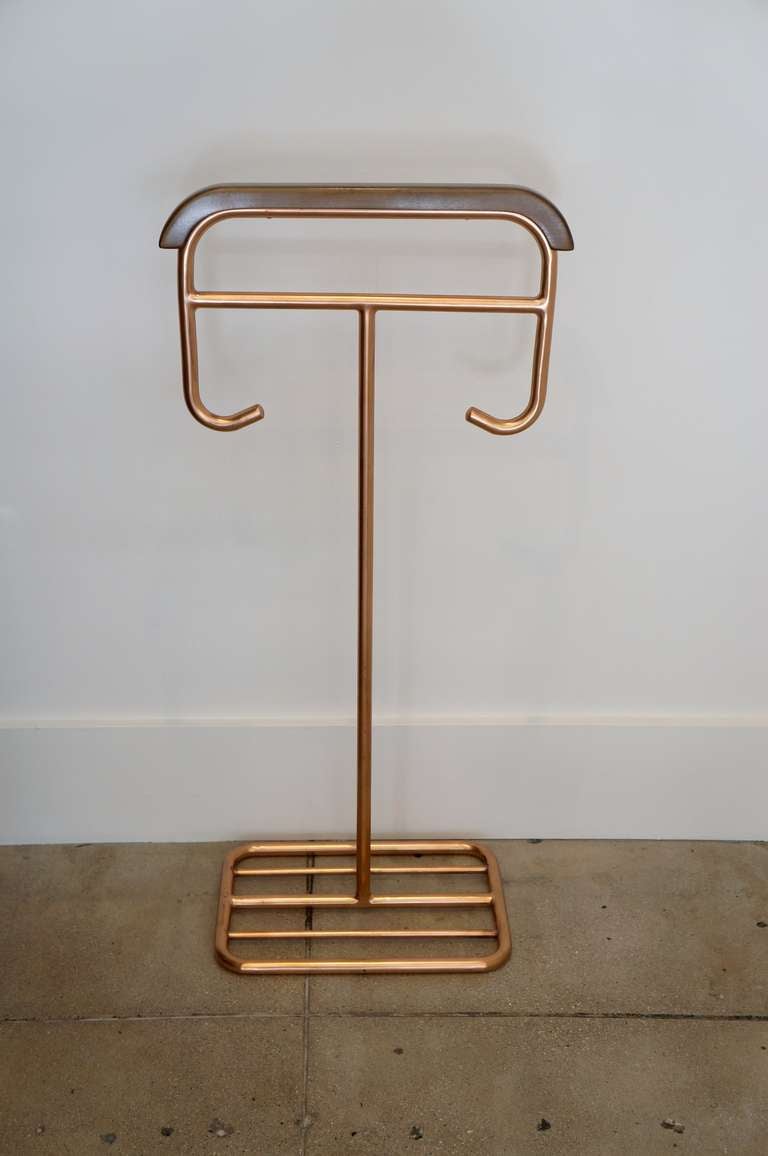 Modernist Copper Plated Valet, attributed to Thonet