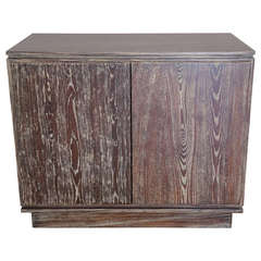 Cerused Oak Two Door Cabinet