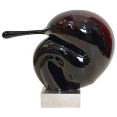 Modernist Abstract Glass Sculpture 8