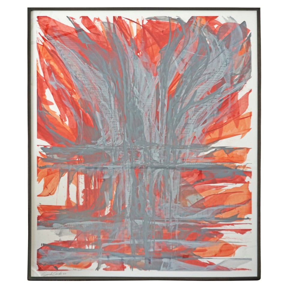 "IR-1534 Red Fire" Painting For Sale