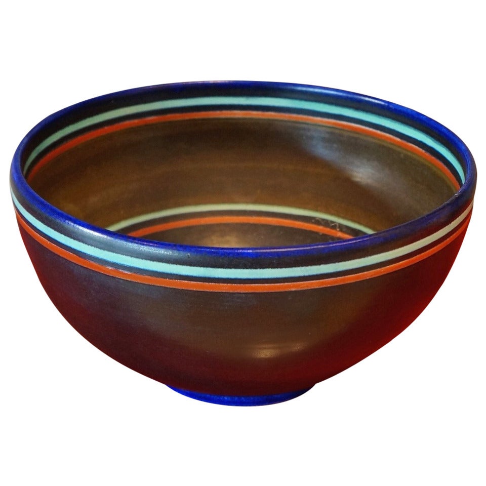 Modernist Ceramic Bowl For Sale