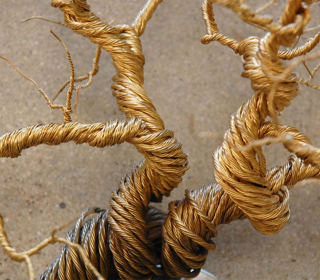 American Twisted Brass Wire Sconce