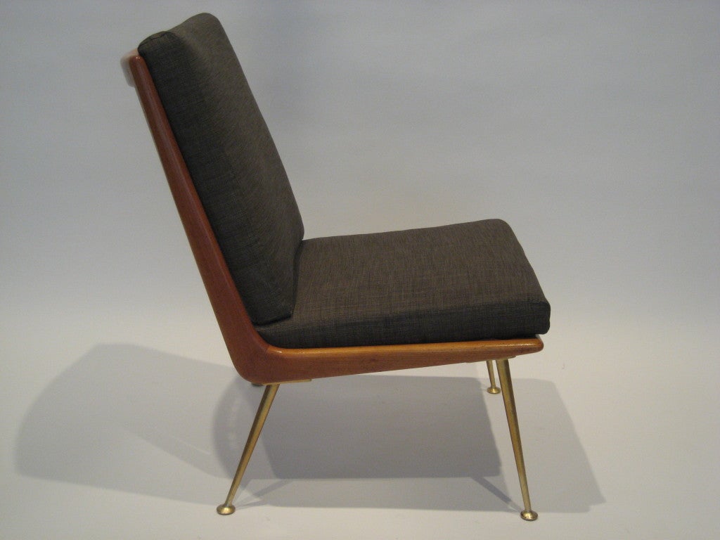 German Pair of Modernist Boomerang Chairs