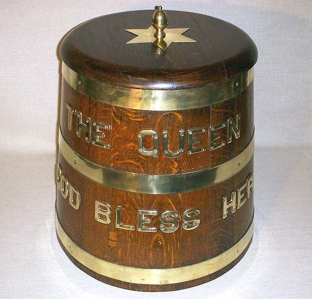 English Naval Rum Keg, Late 19th Century