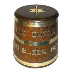 Used English Naval Rum Keg, Late 19th Century