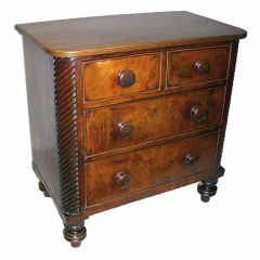 Wm IV Small Chest of Drawers/End Table, England, c. 1840