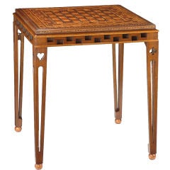 Parquetry Game Table, 19th Century and Later