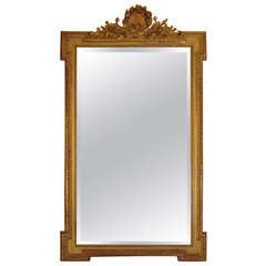 Louis XVI Gold Gilt Mirror