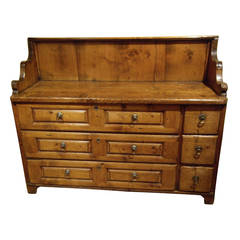 Early 19th Swiss Rustic Kitchen Commode