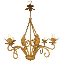 Painted Iron Italian Chandelier