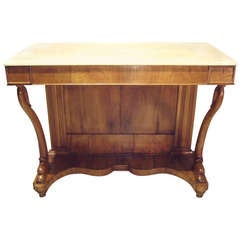 Early 19th Century Italian Walnut Console