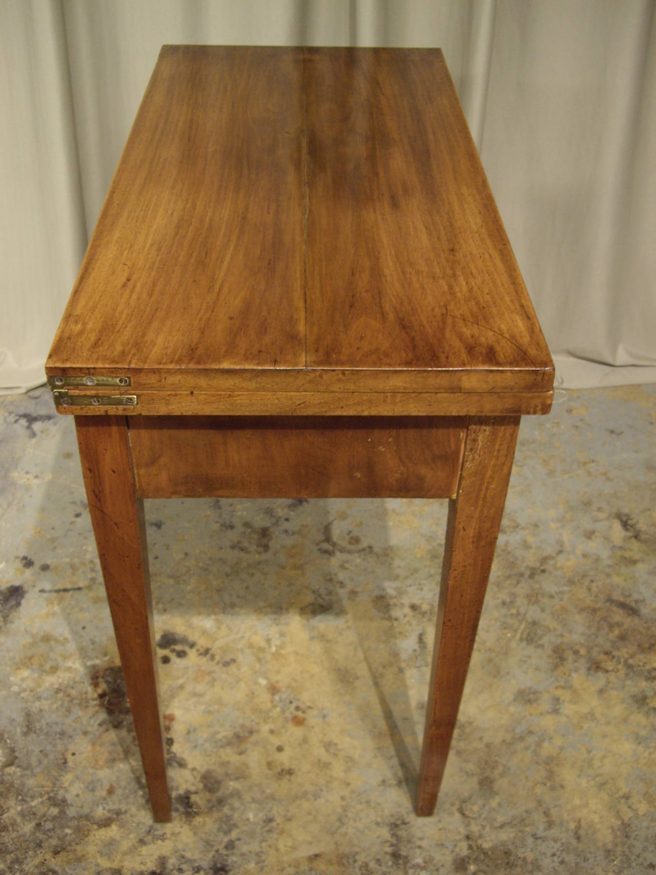 French 19th Century Walnut Card Table In Good Condition In New Orleans, LA