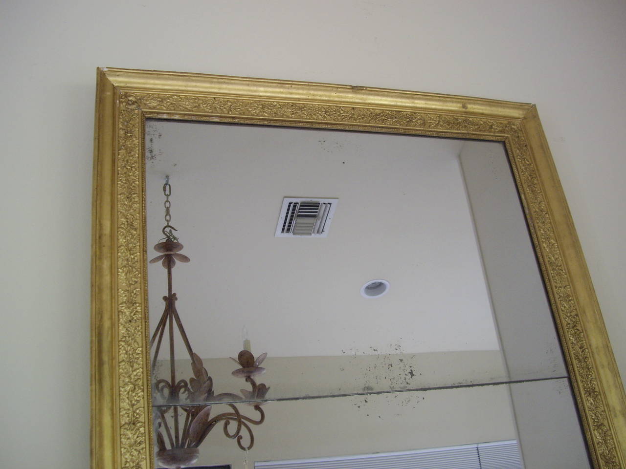 19th Century French Gilt Mirror In Good Condition In New Orleans, LA