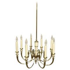 Vintage Eight-Light French Chandelier