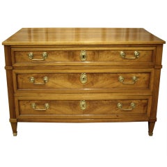 Louis XVI walnut commode