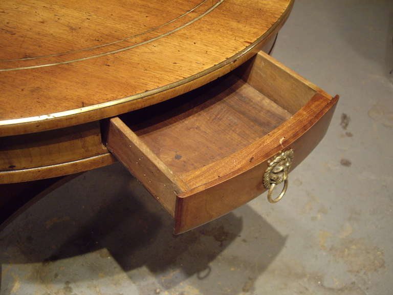 French Neoclassical Center Hall Table 3