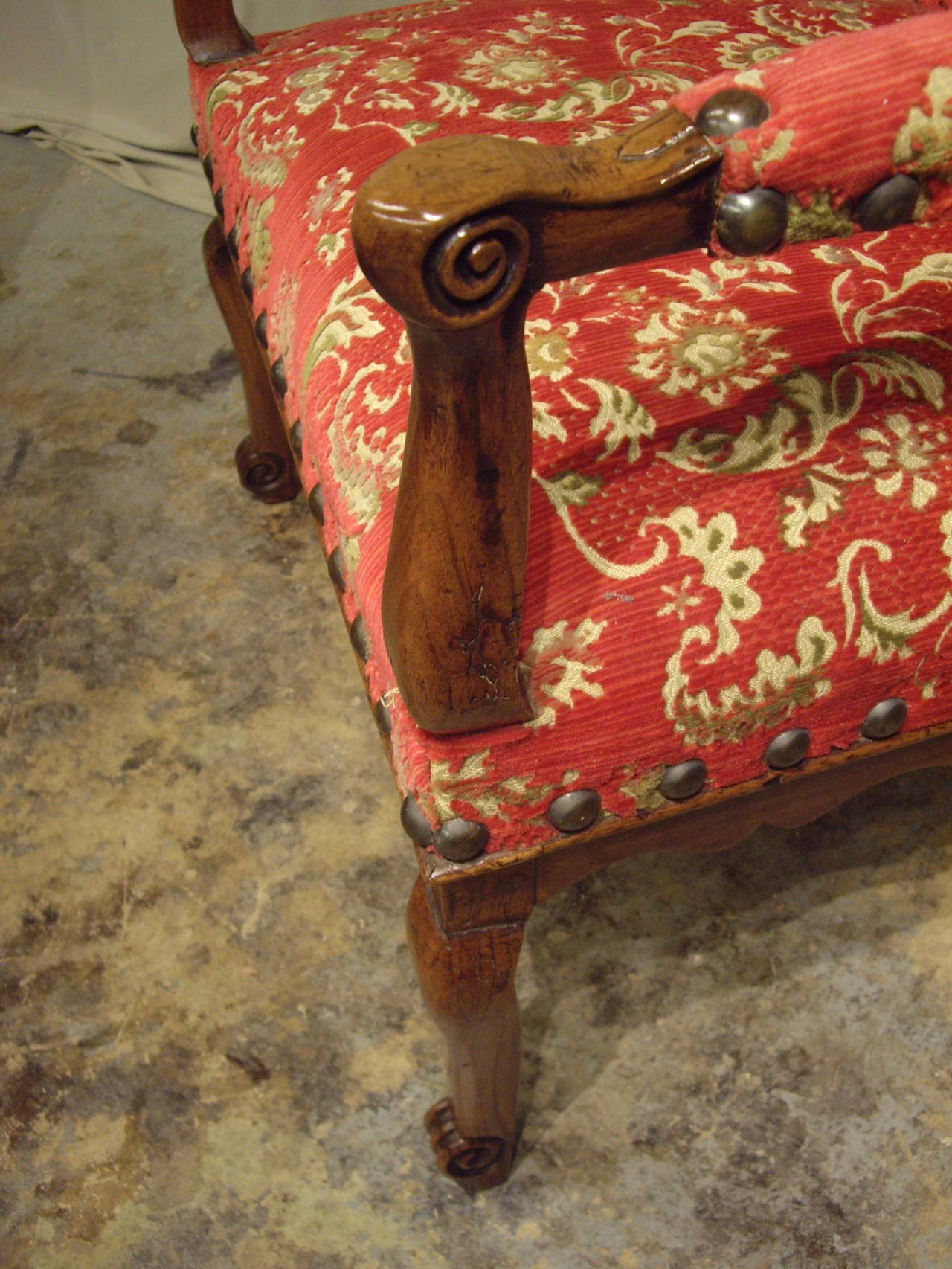 18th Century Pair of Large Provincial Regence Armchairs For Sale